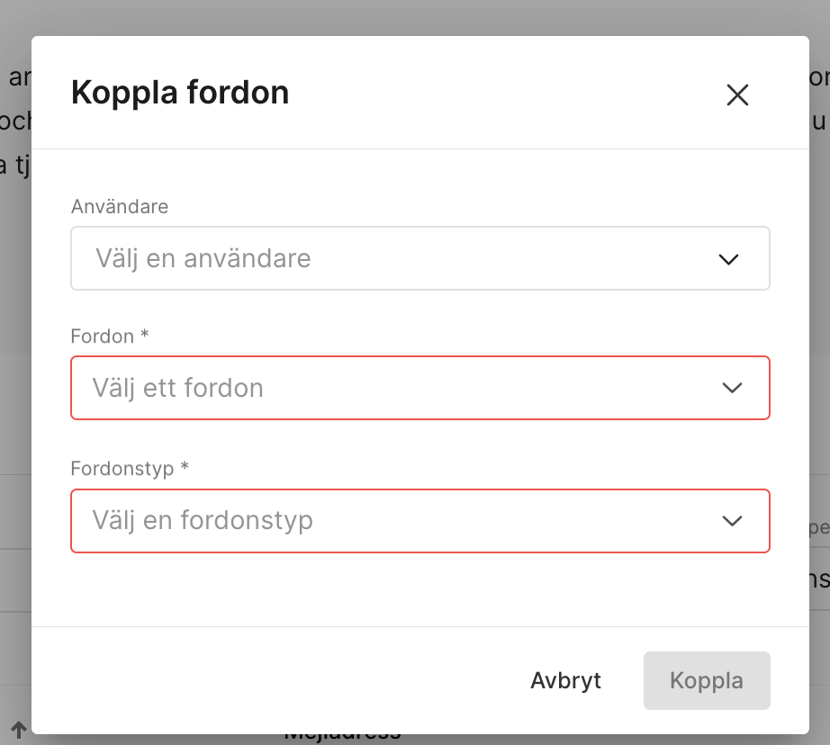 Koppla fordon
