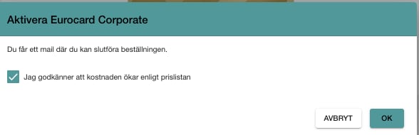 Godkänn kostnaden