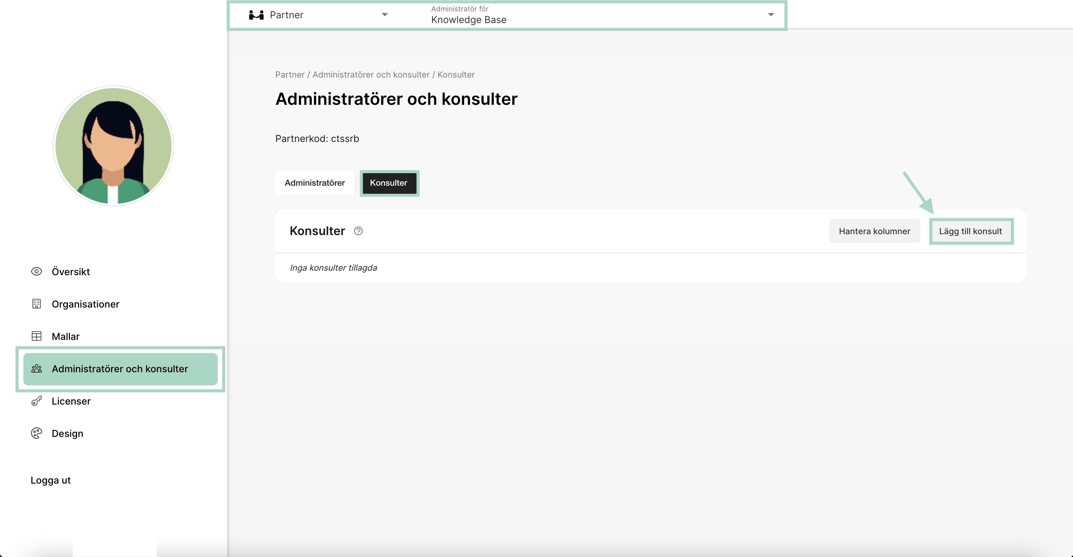 Lägg till konsult