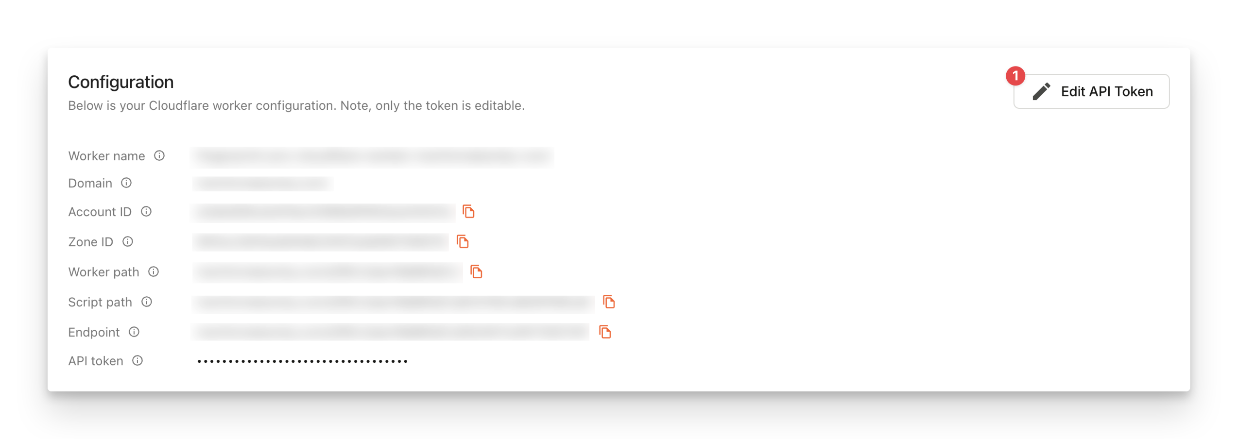Cloudflare configuration wizard - Updating the Cloudflare token