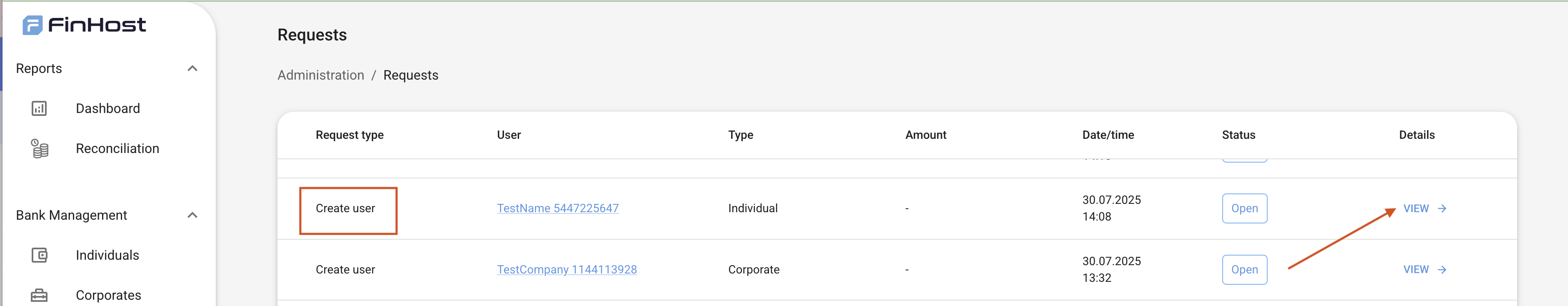 Backoffice User Create
