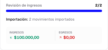 Revisión de ingresos completa en dos de dos