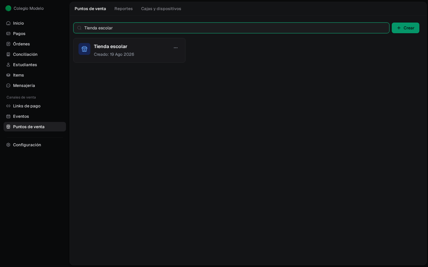 Listado de puntos de venta disponibles en Fint