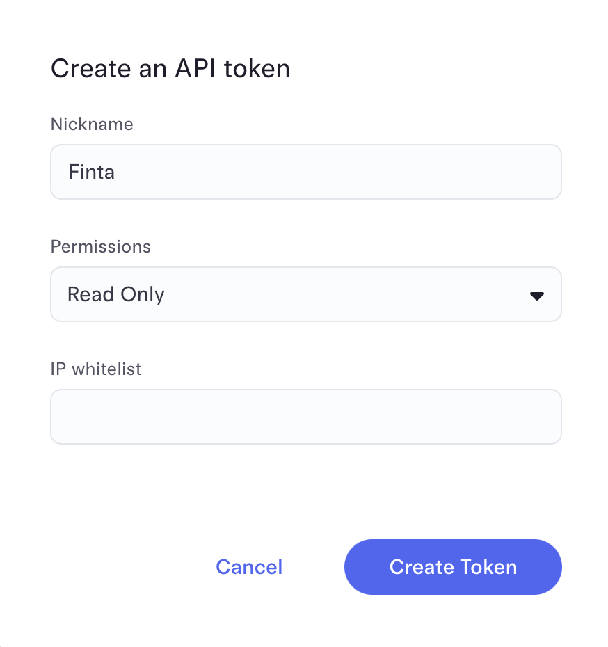 Mercury token setup