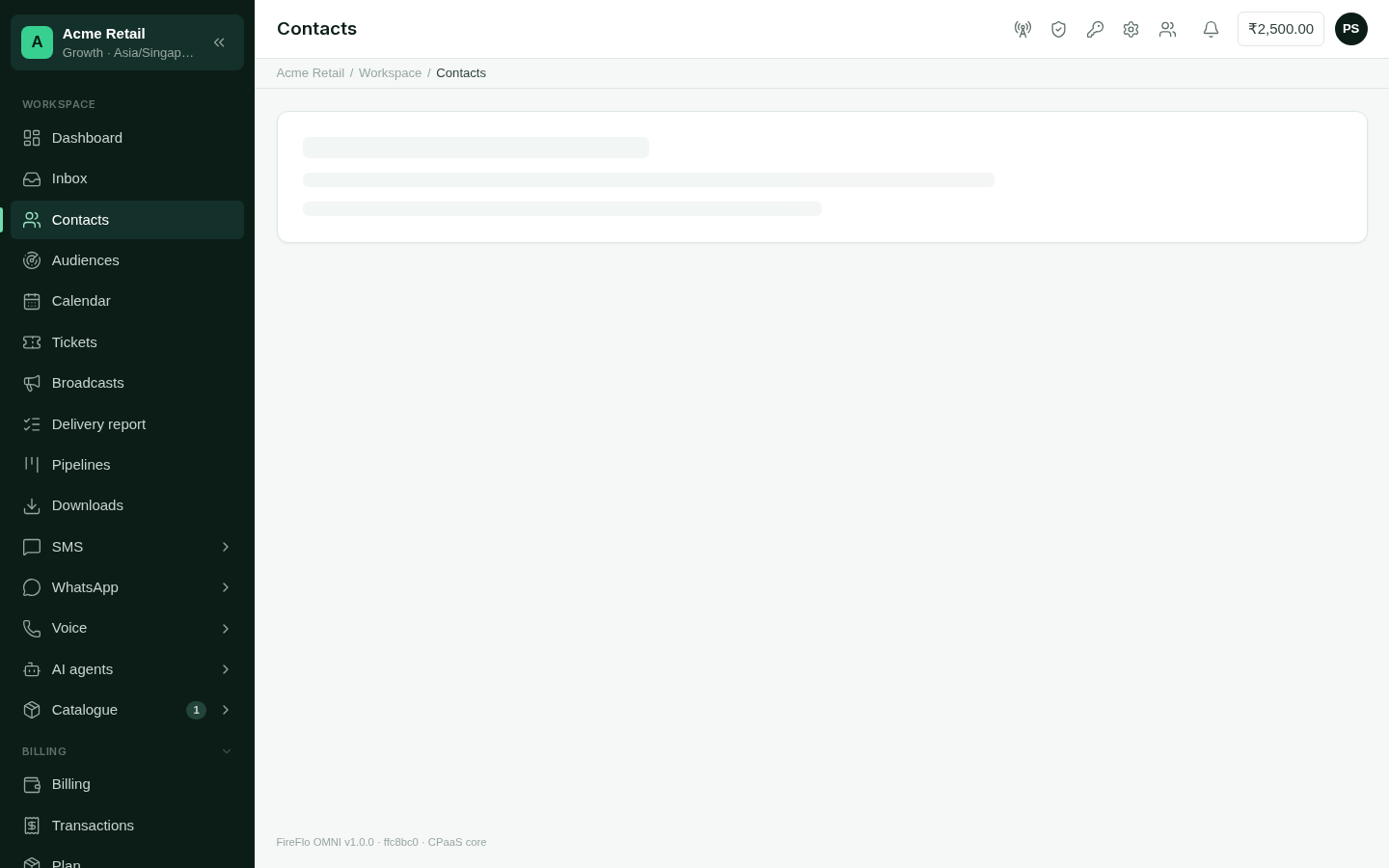 A contact page with the header, stat tiles, messages, campaigns, tags and notes