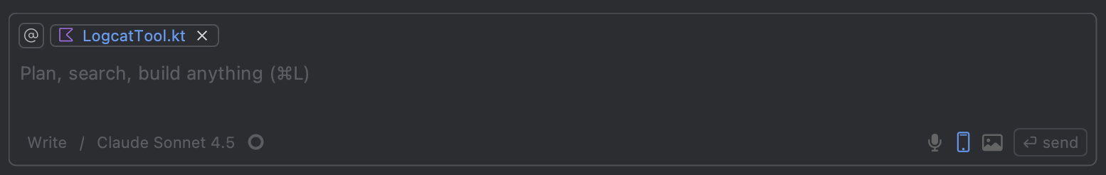 Mobile use toggle button in control panel