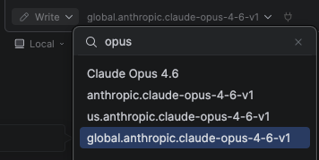 LiteLLM model picker showing synced models