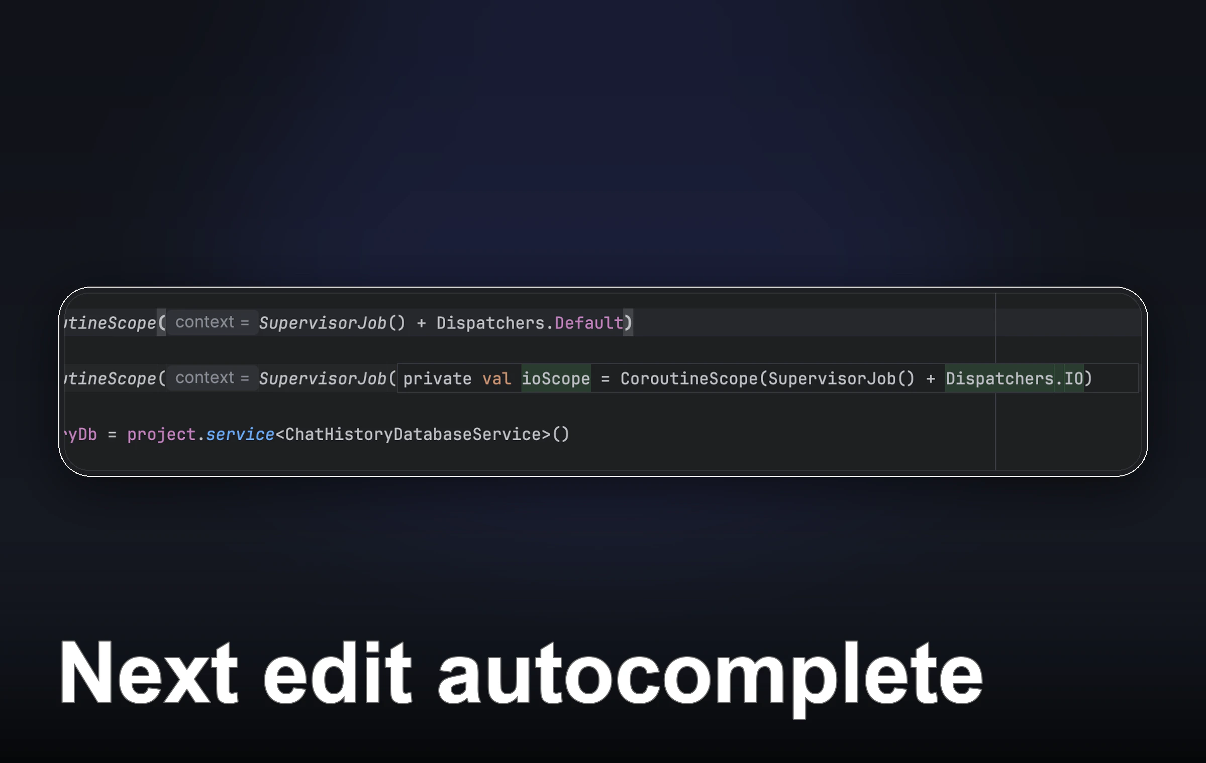 Next edit autocomplete across the file in the Firebender plugin