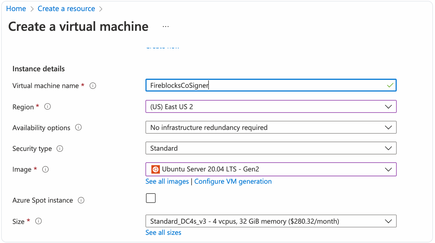 Install SGX Azure API Co-signer - Fireblocks Developer Docs