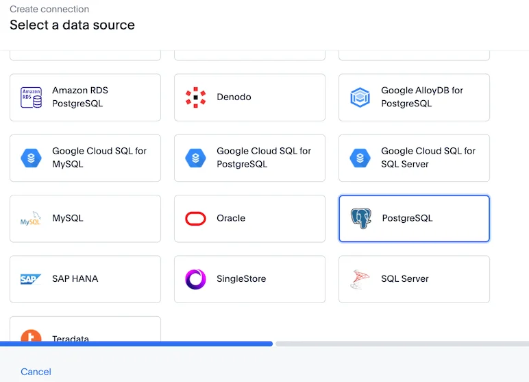 ThoughtSpot Connection Selection