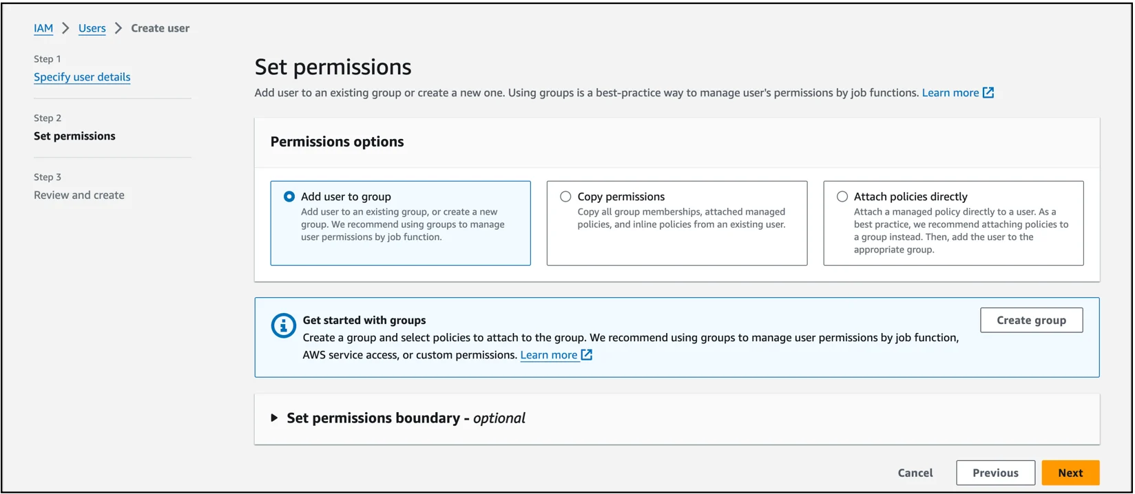 Set Permissions