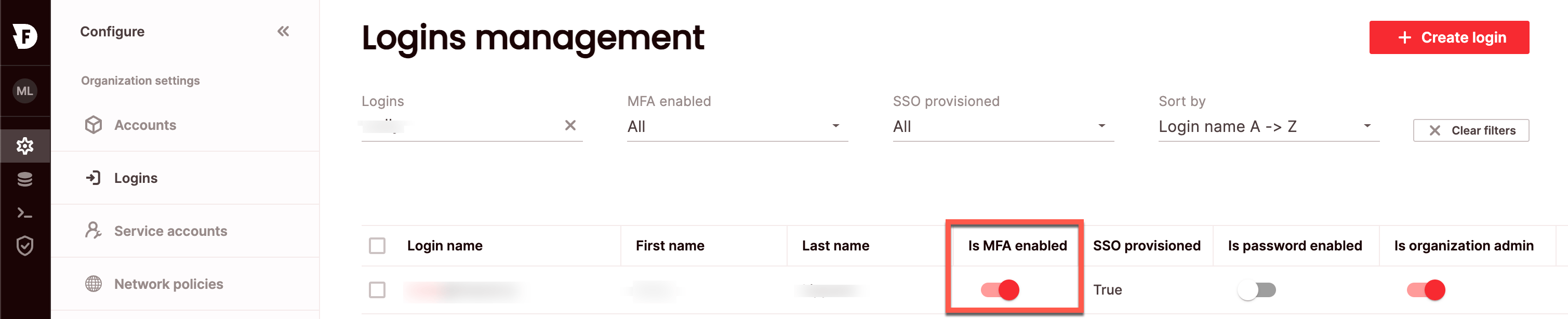 Is MFA enabled