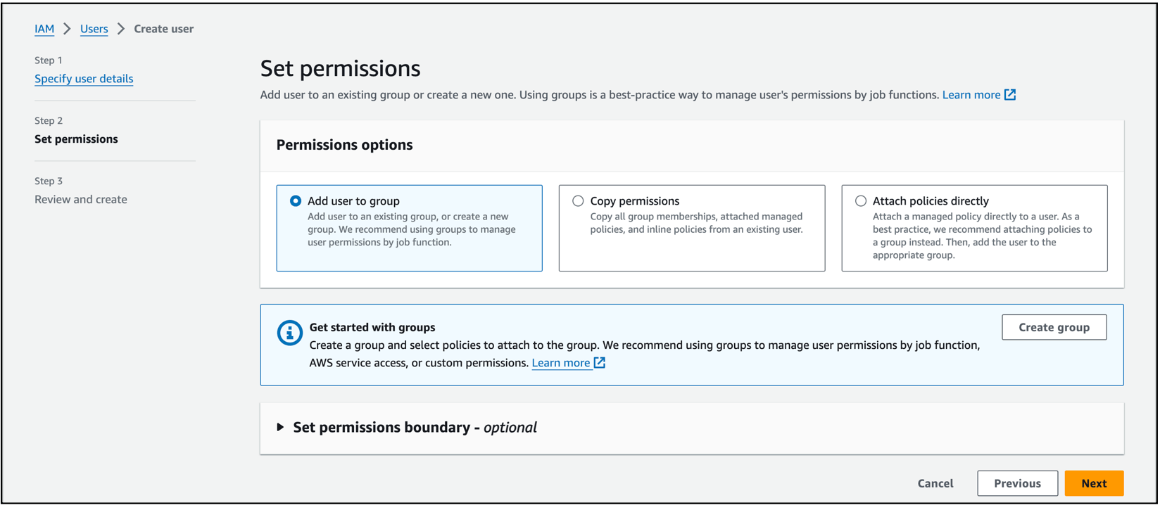 Set Permissions
