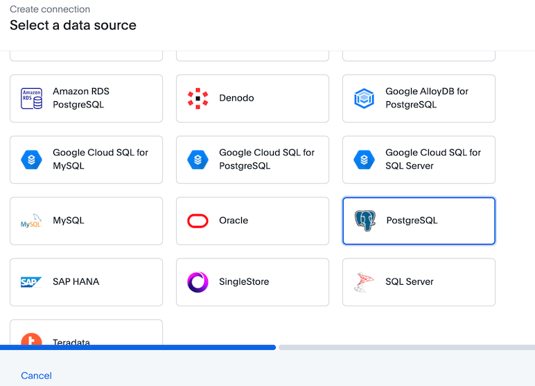 ThoughtSpot Connection Selection