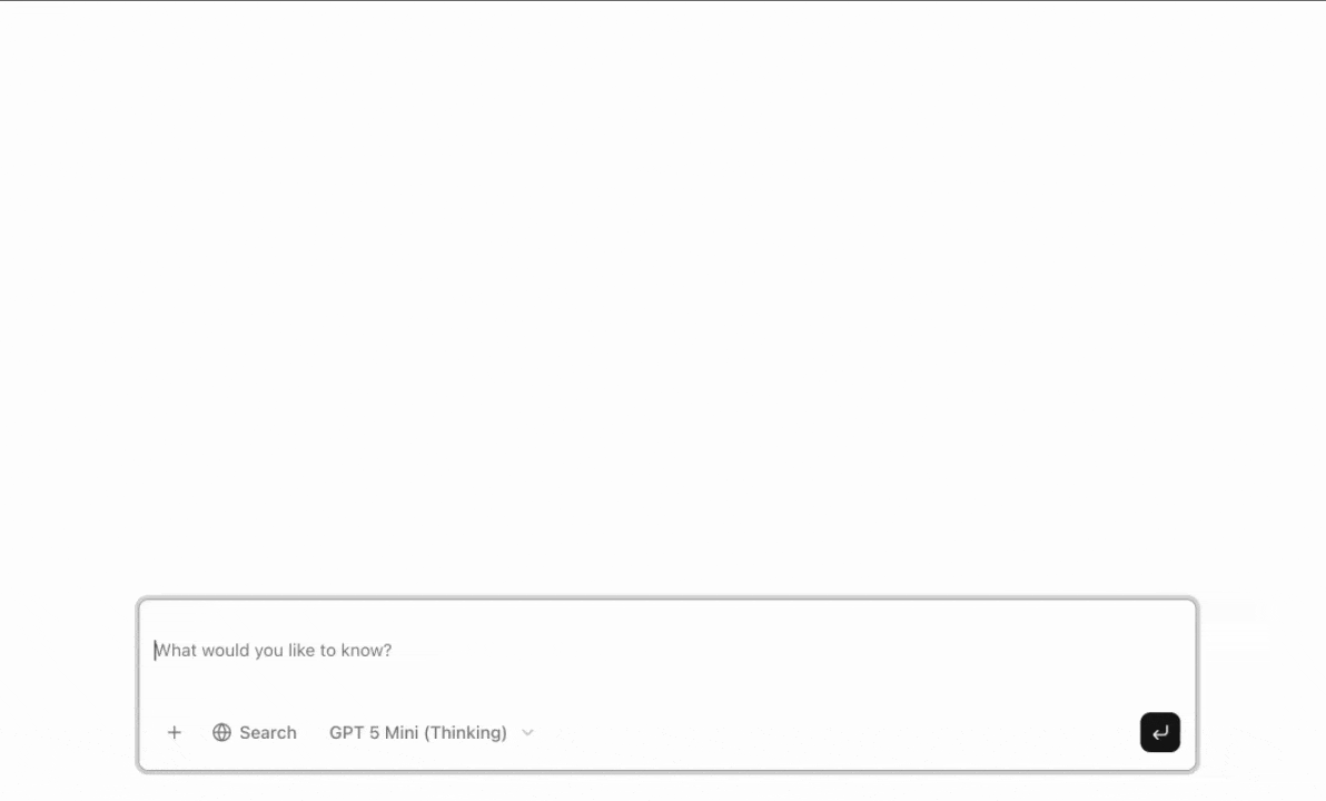 Webスクレイピング機能のない基本的なAIチャットボット