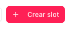 Terminals page with the Create slot button
