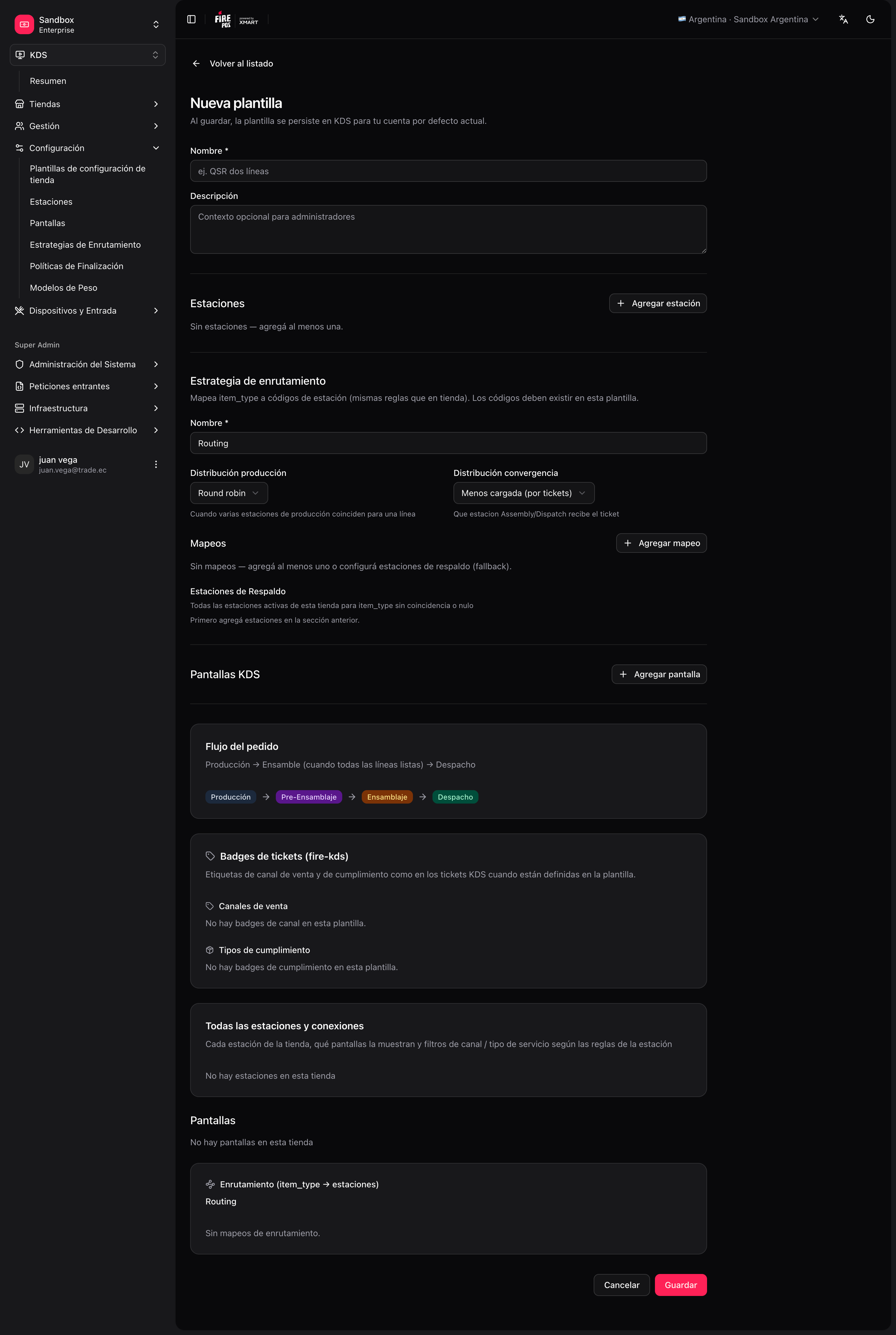 Initial setup wizard applying a blueprint