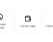 Session menu with Close register option