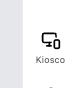 Kiosk icon in the POS action sidebar