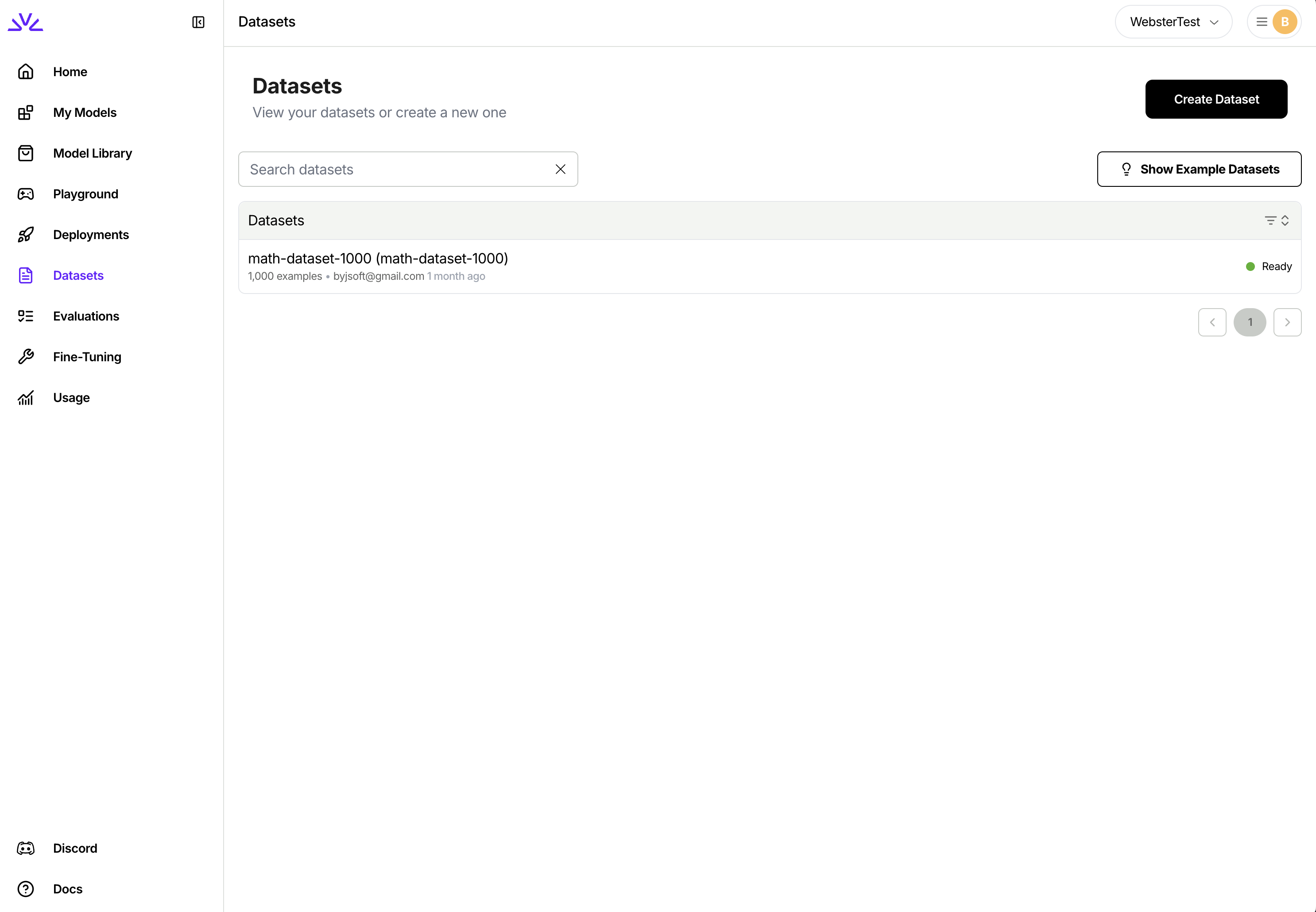 Dataset Upload