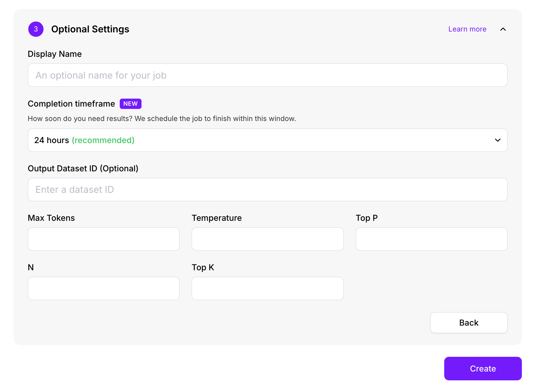 BIJ Optional Settings Selector