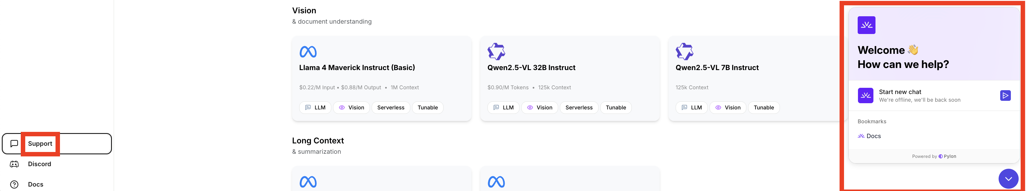 Chat Support