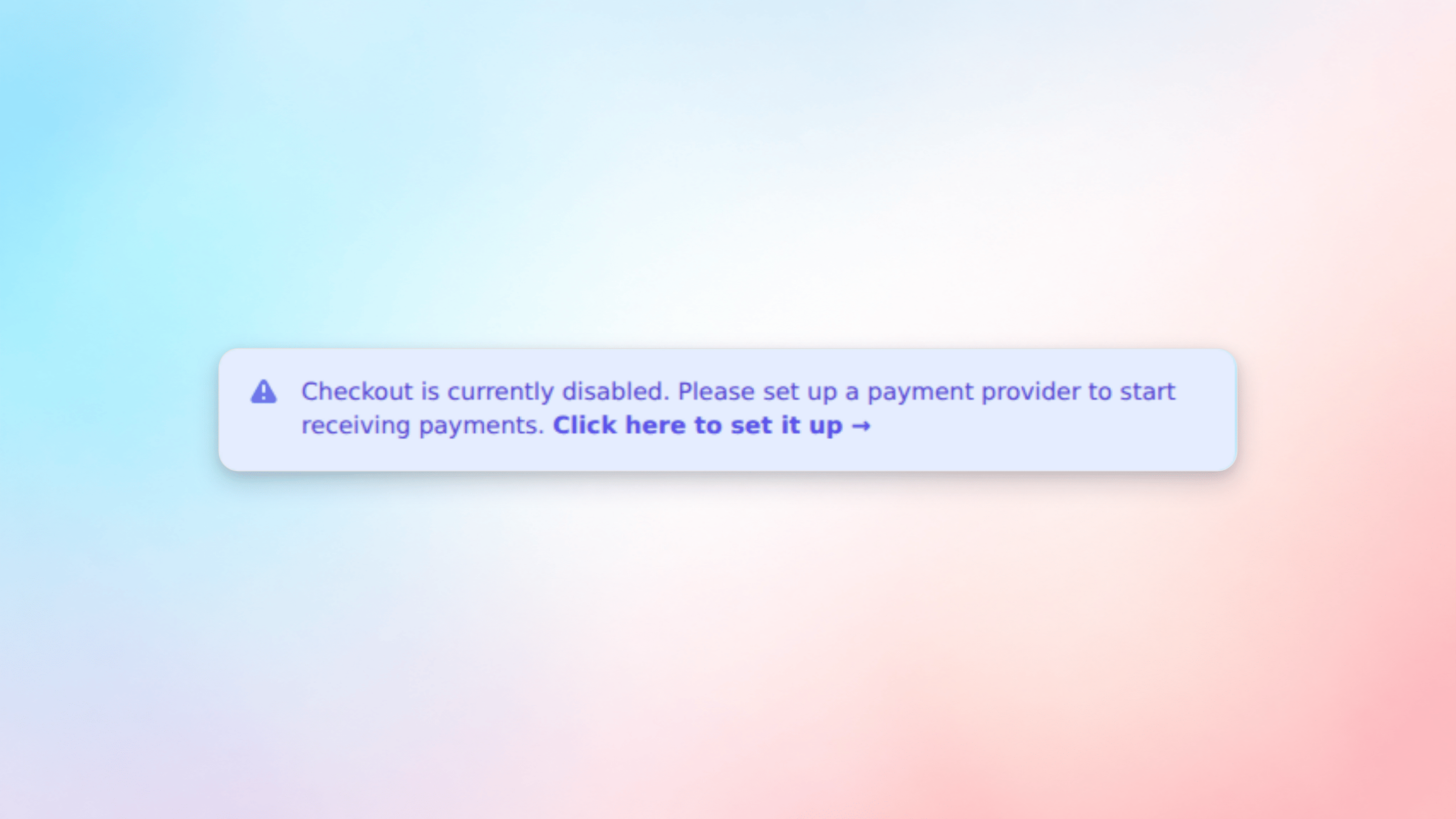 Payment Provider Setup