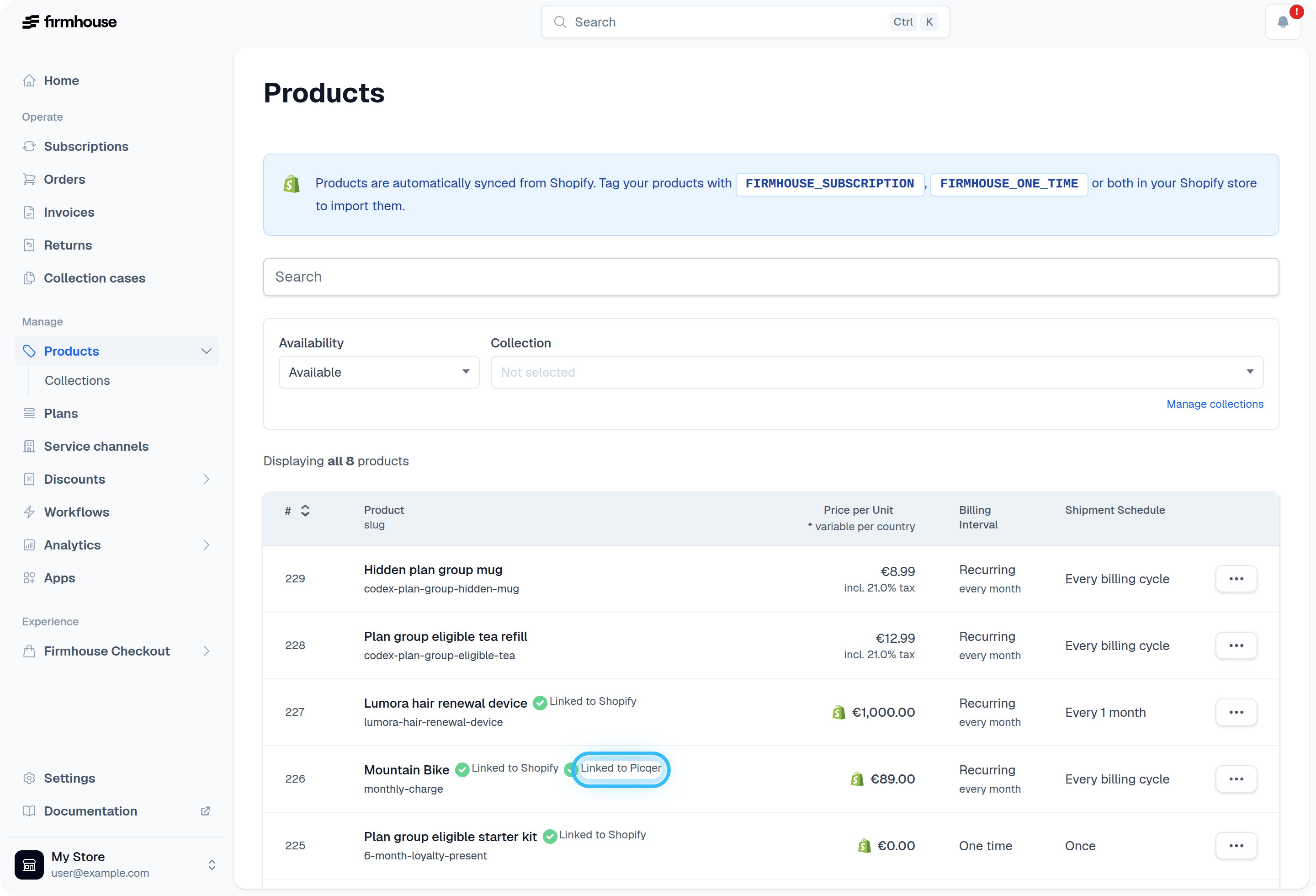 Product Overview with Picqer