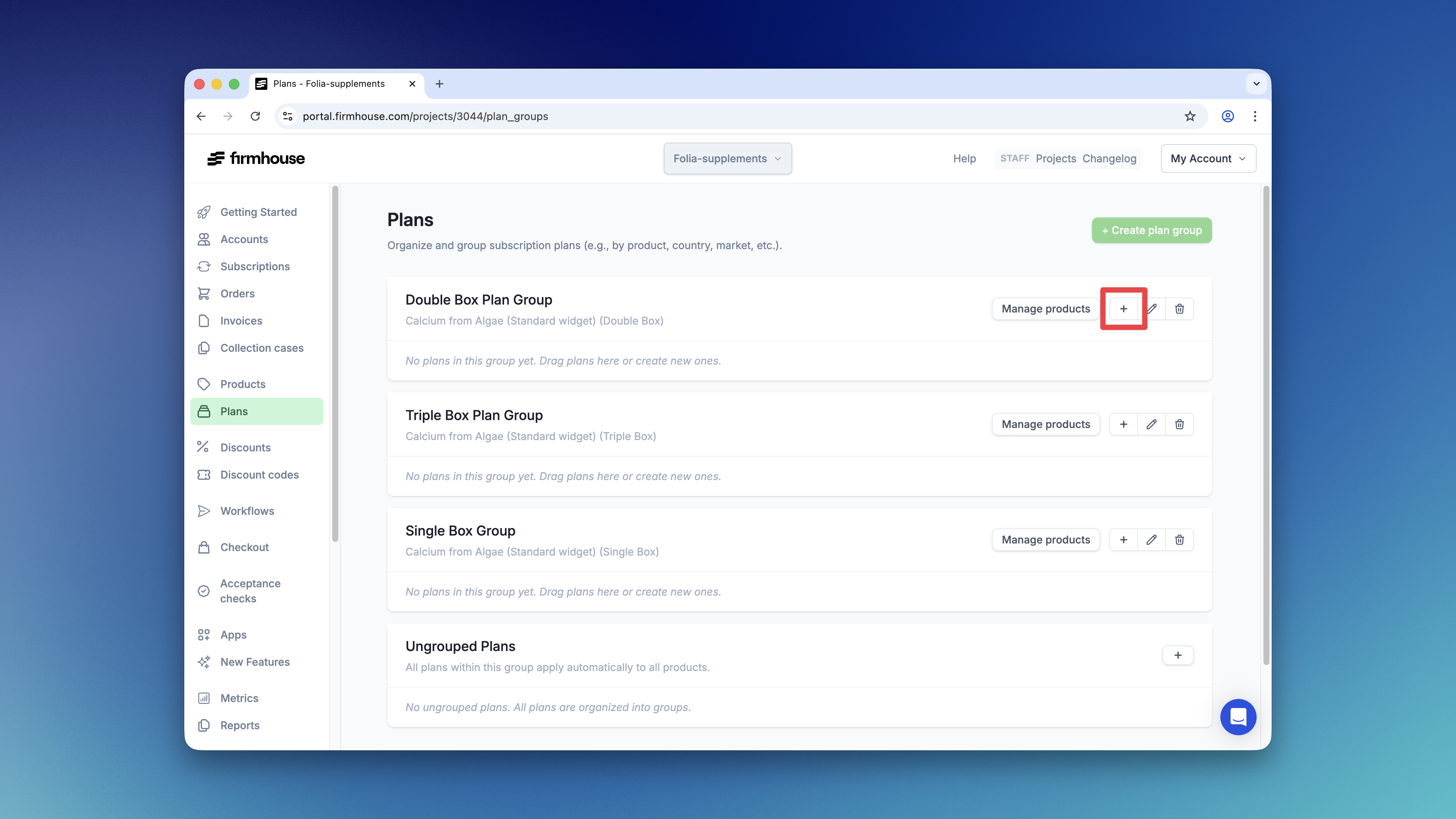 New Selling Plan Button