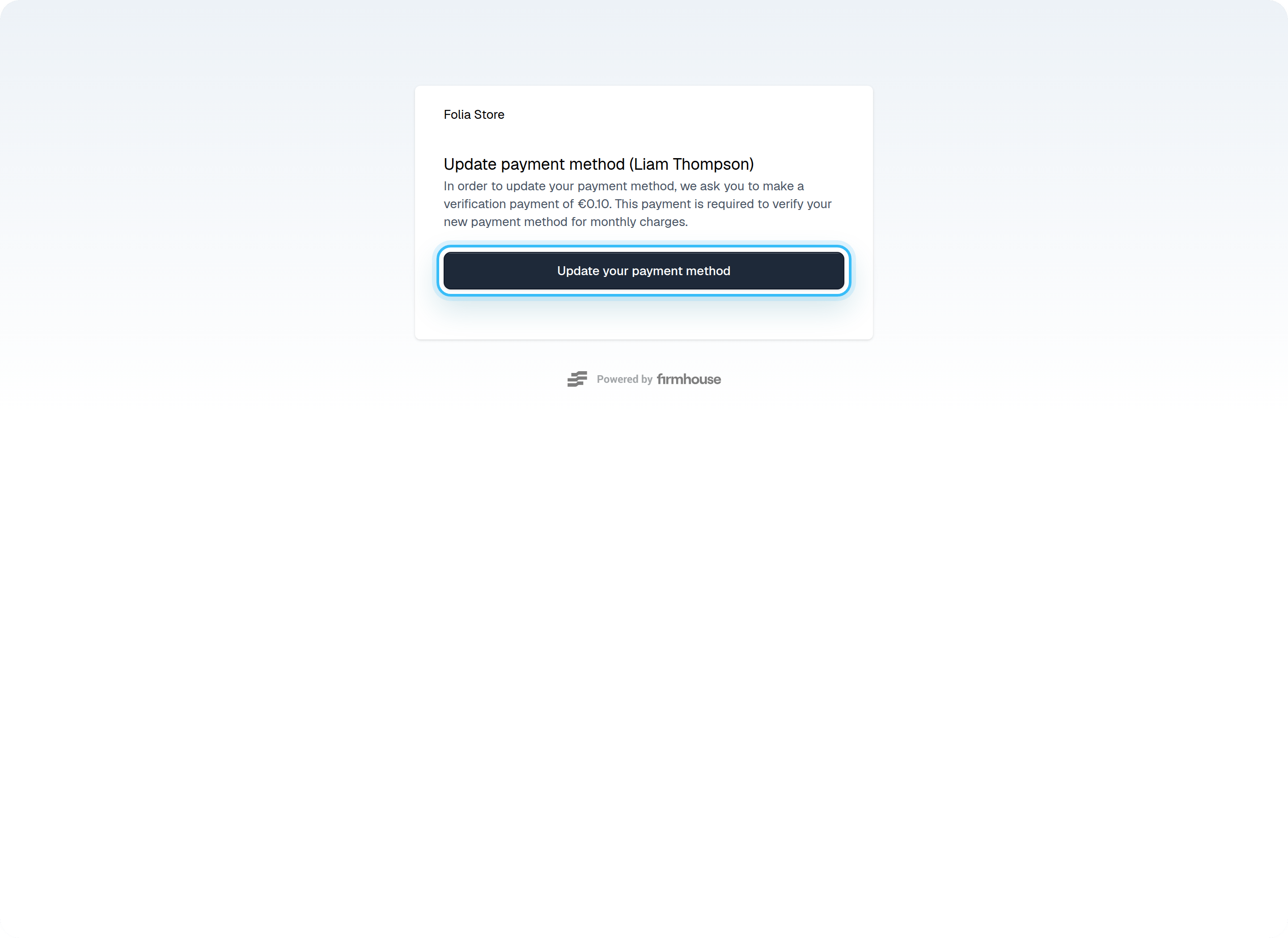 Update Payment 2