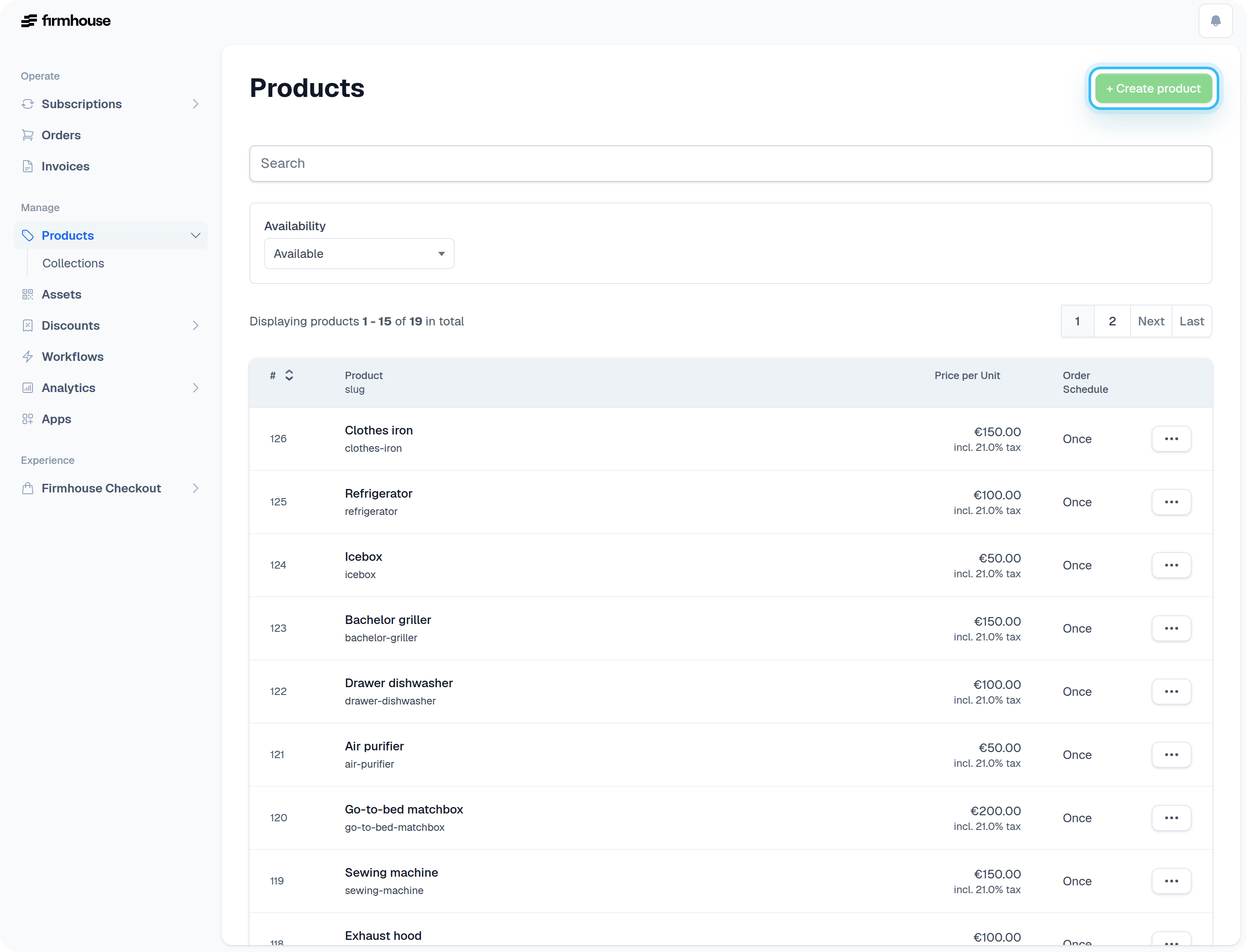 Products Overview