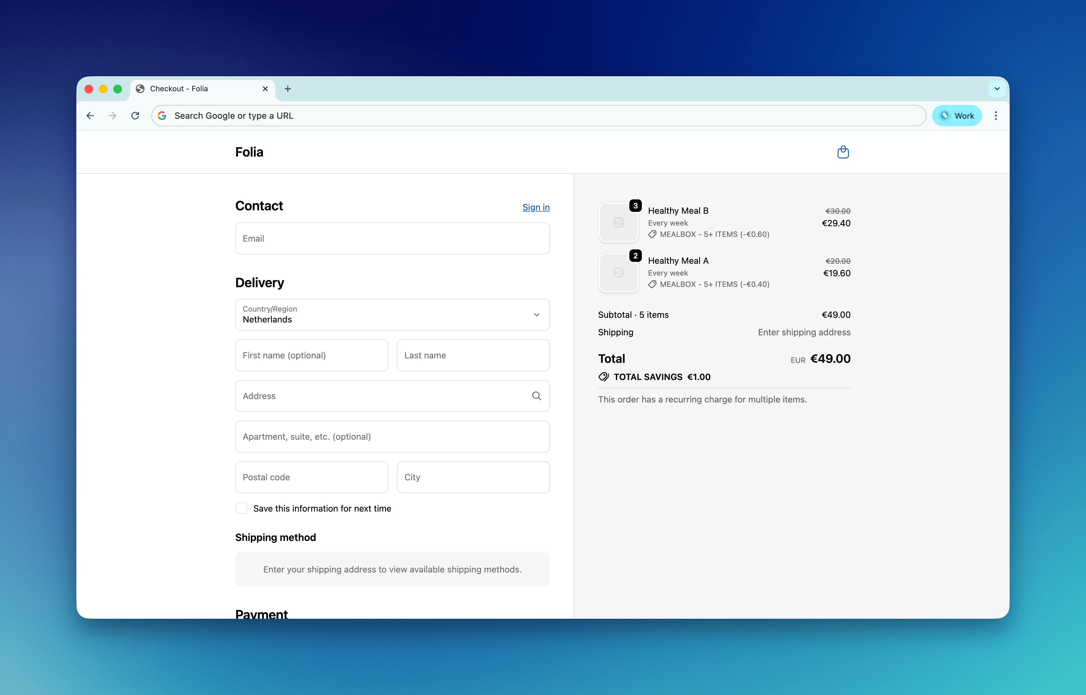 Shopify Checkout - Tier discount applied