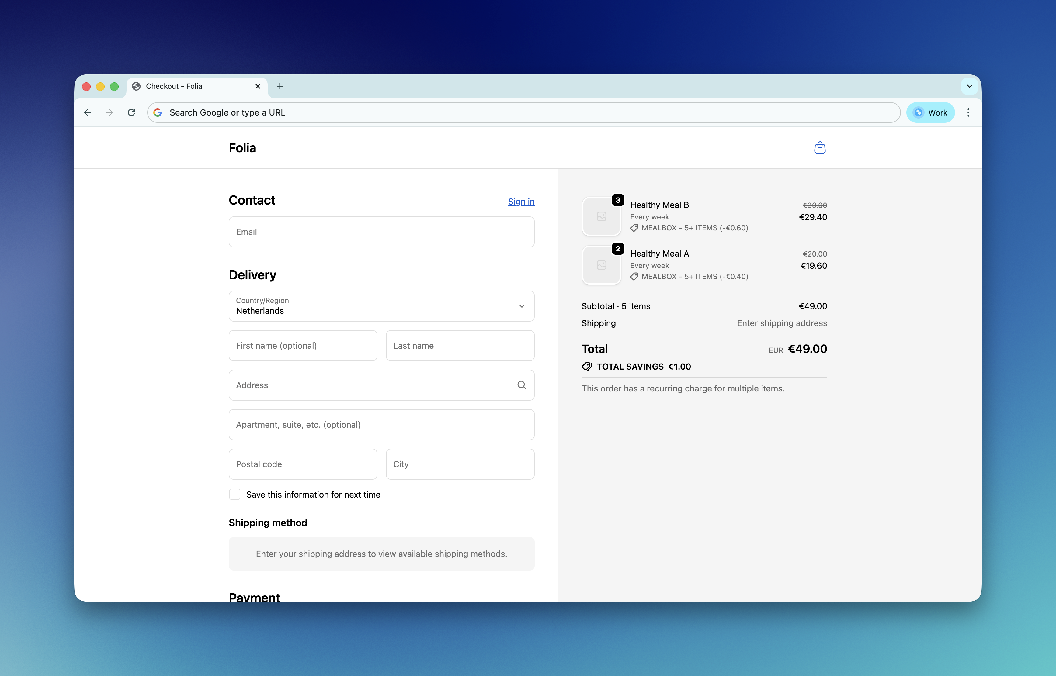 Shopify Checkout - Tier discount applied
