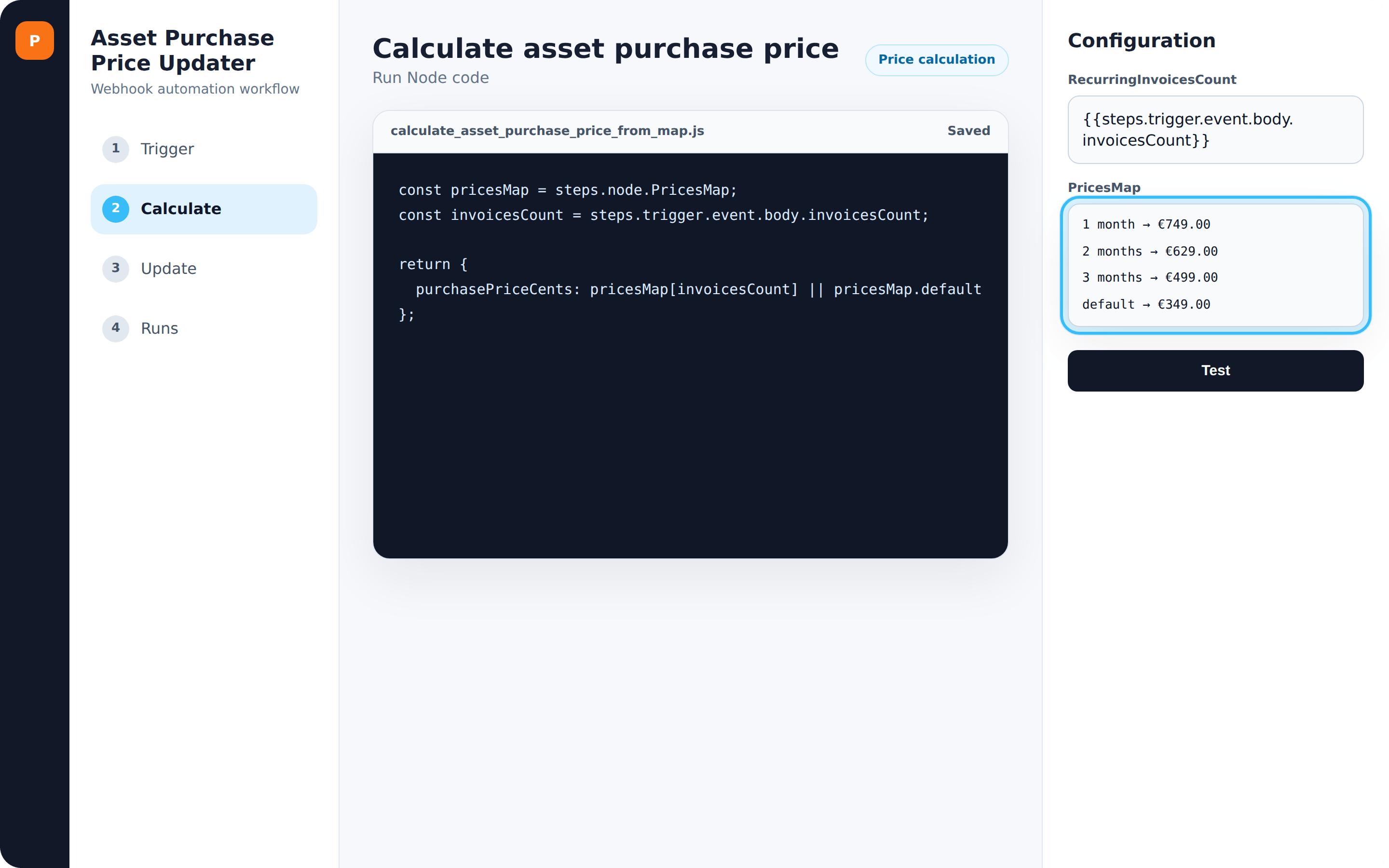 Price Calculation Configuration