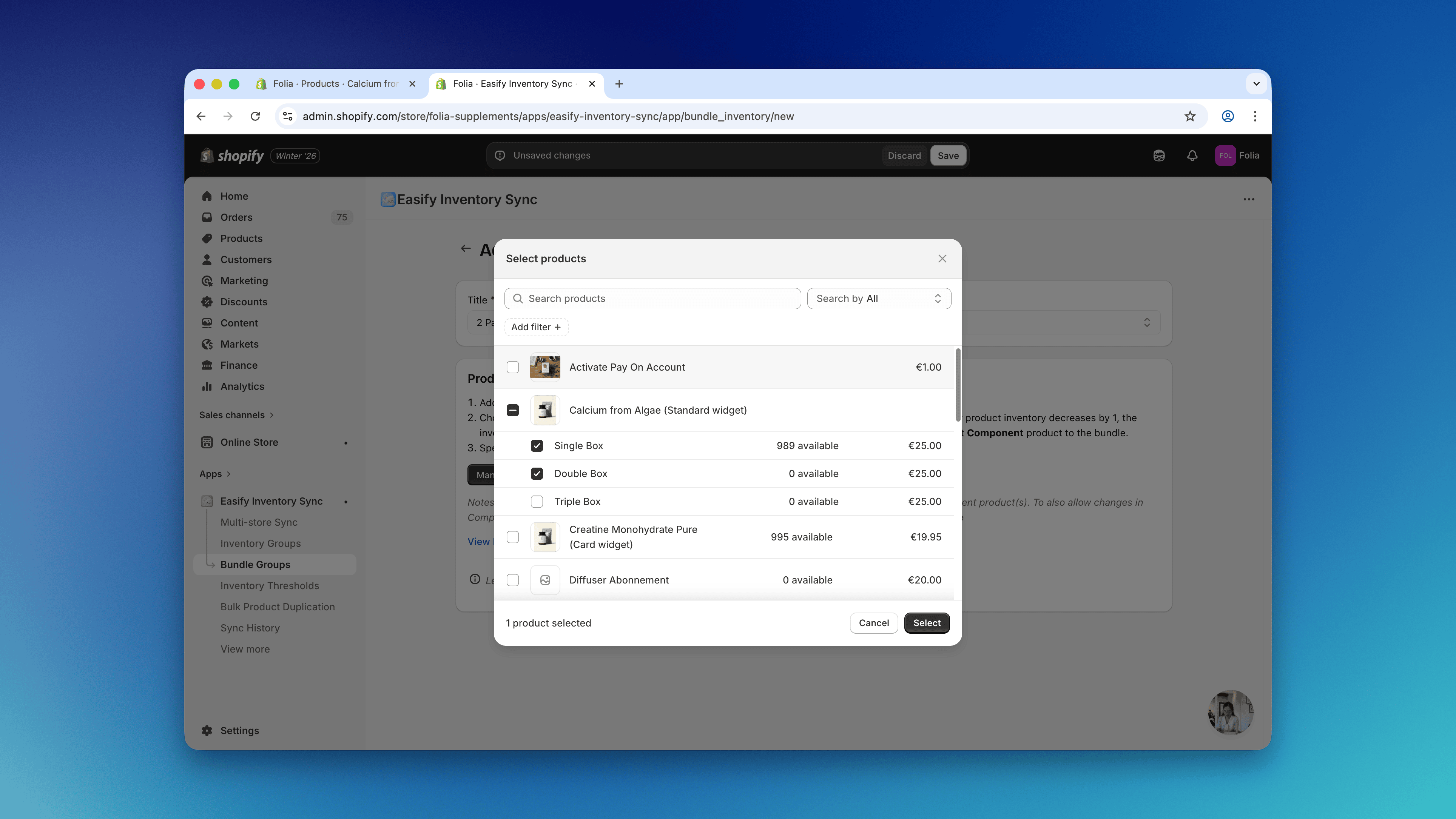 Bundle Select Variants
