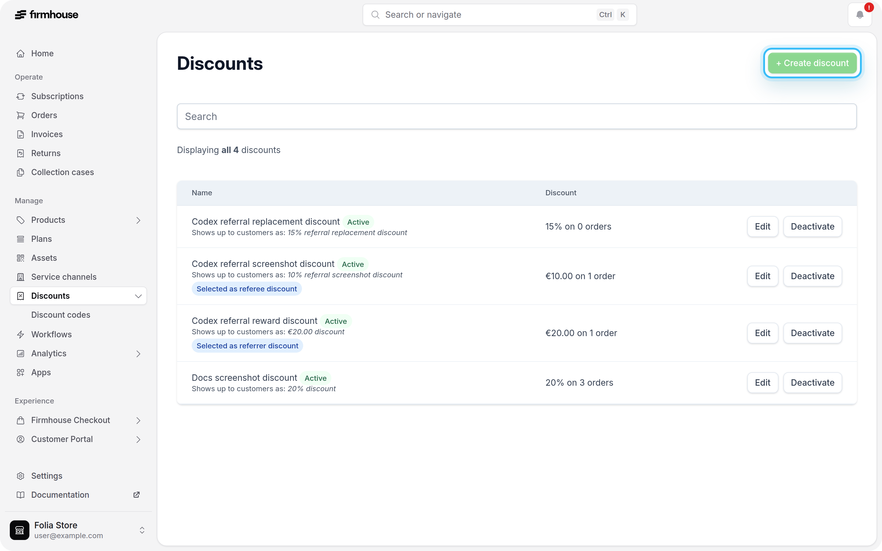 Discounts Overview