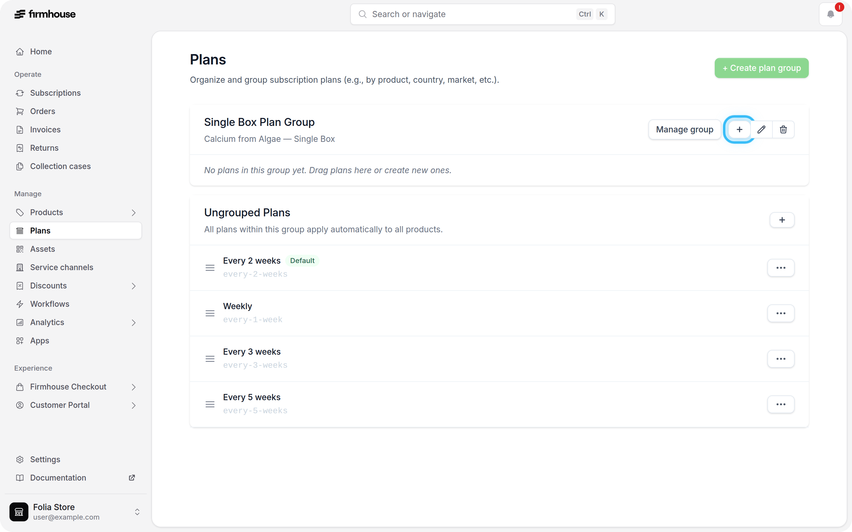 New Selling Plan Button