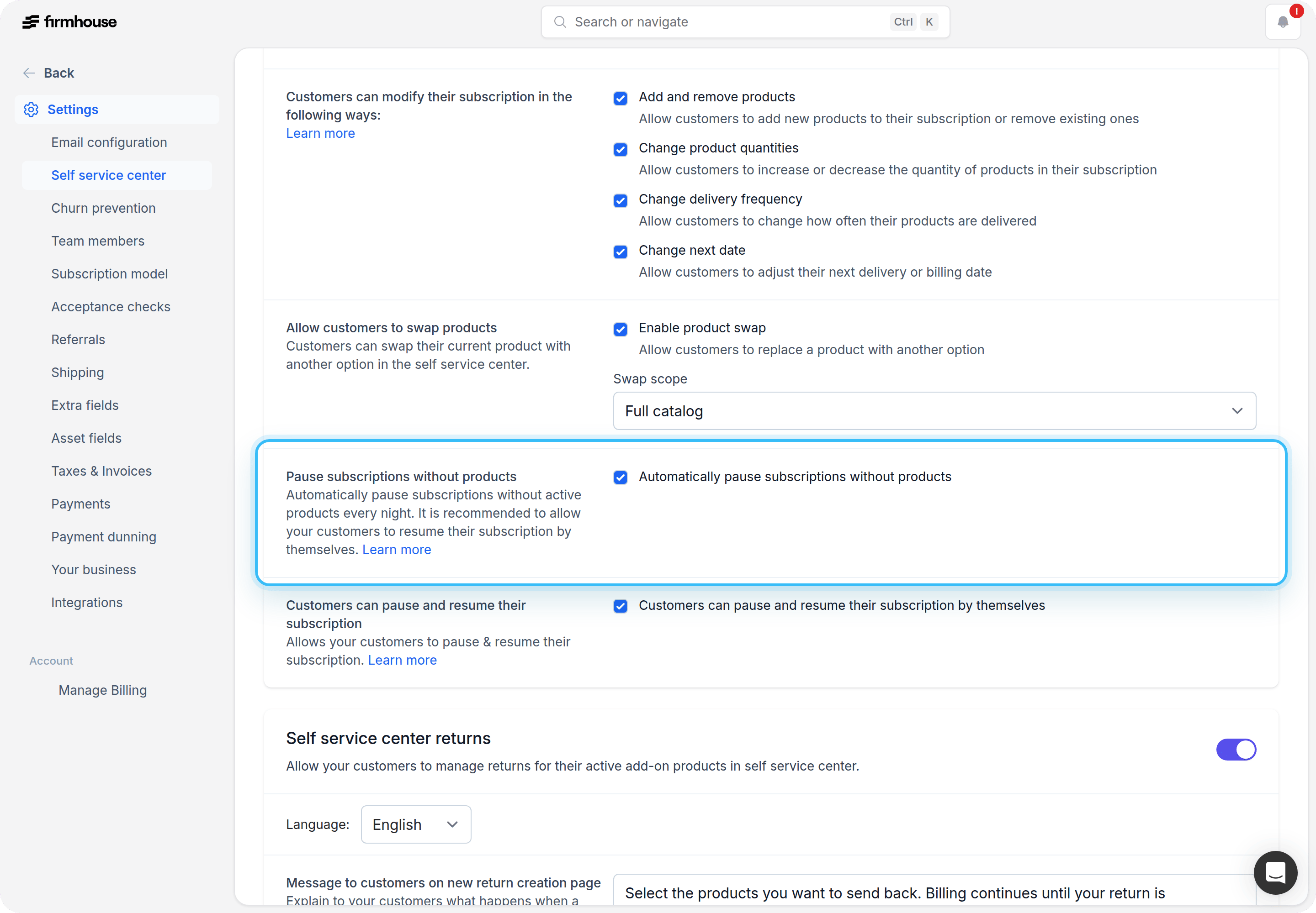 Ssc Settings Auto Pause