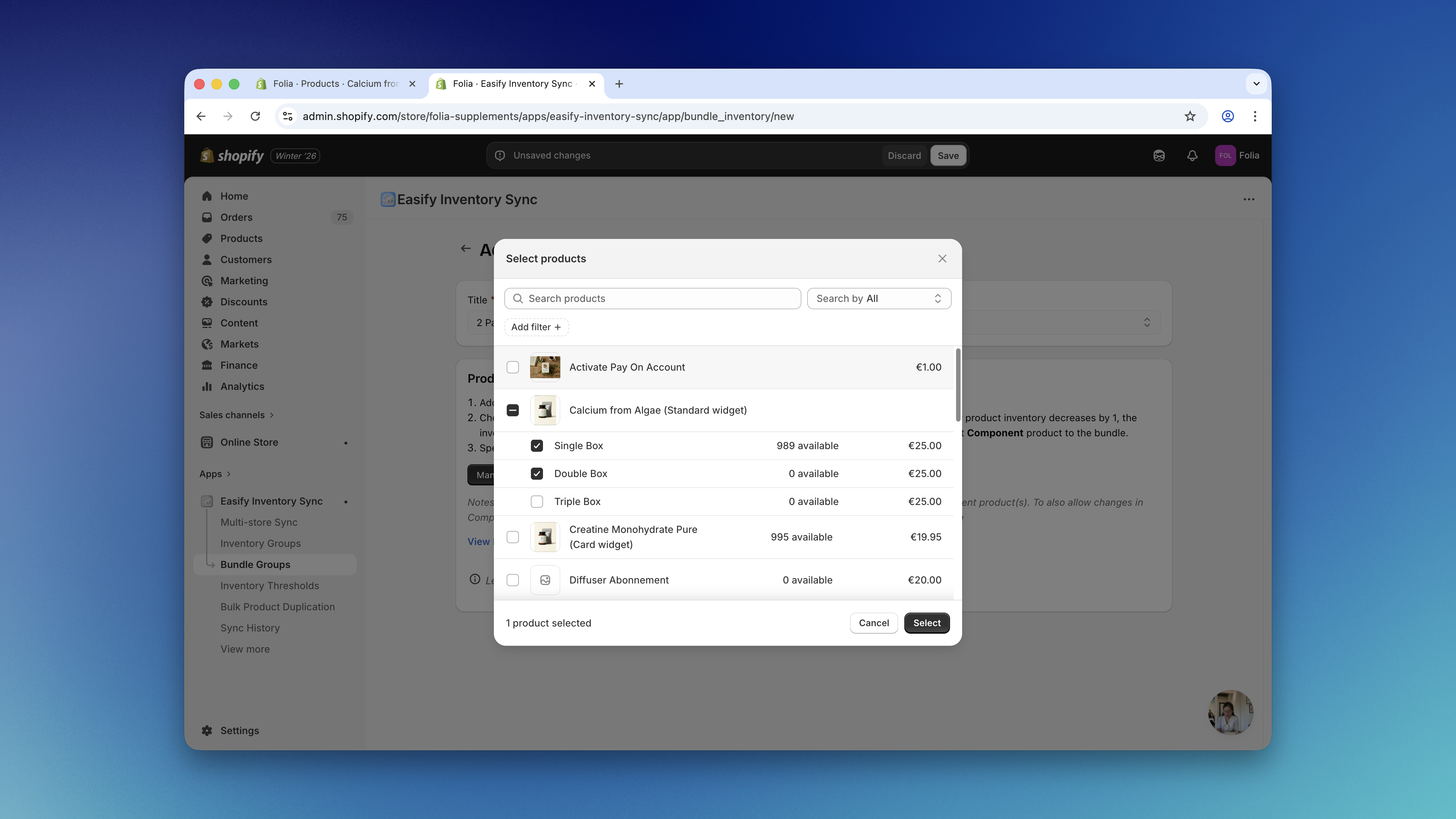 Bundle Select Variants