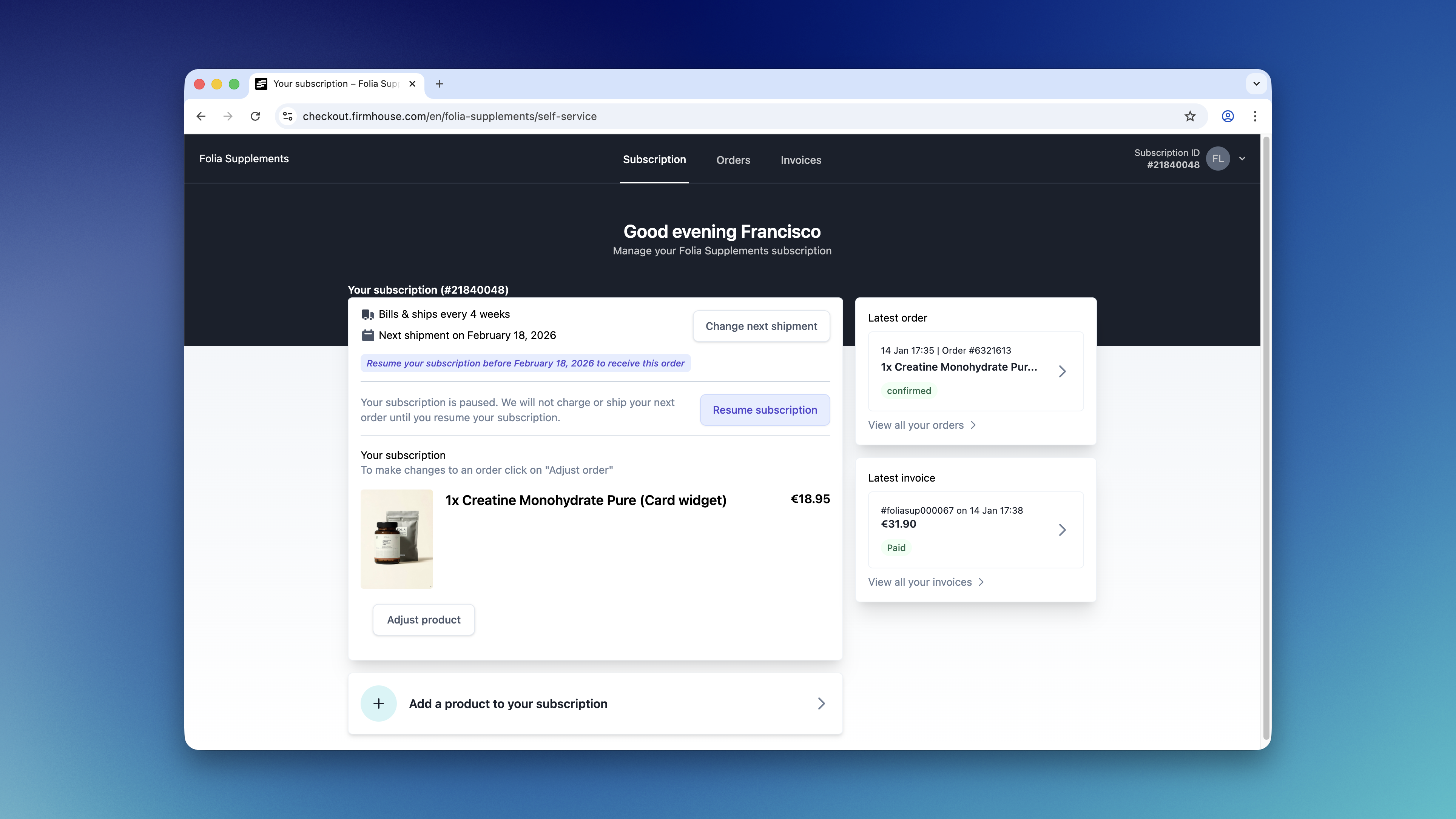 Customer Ssc Paused View