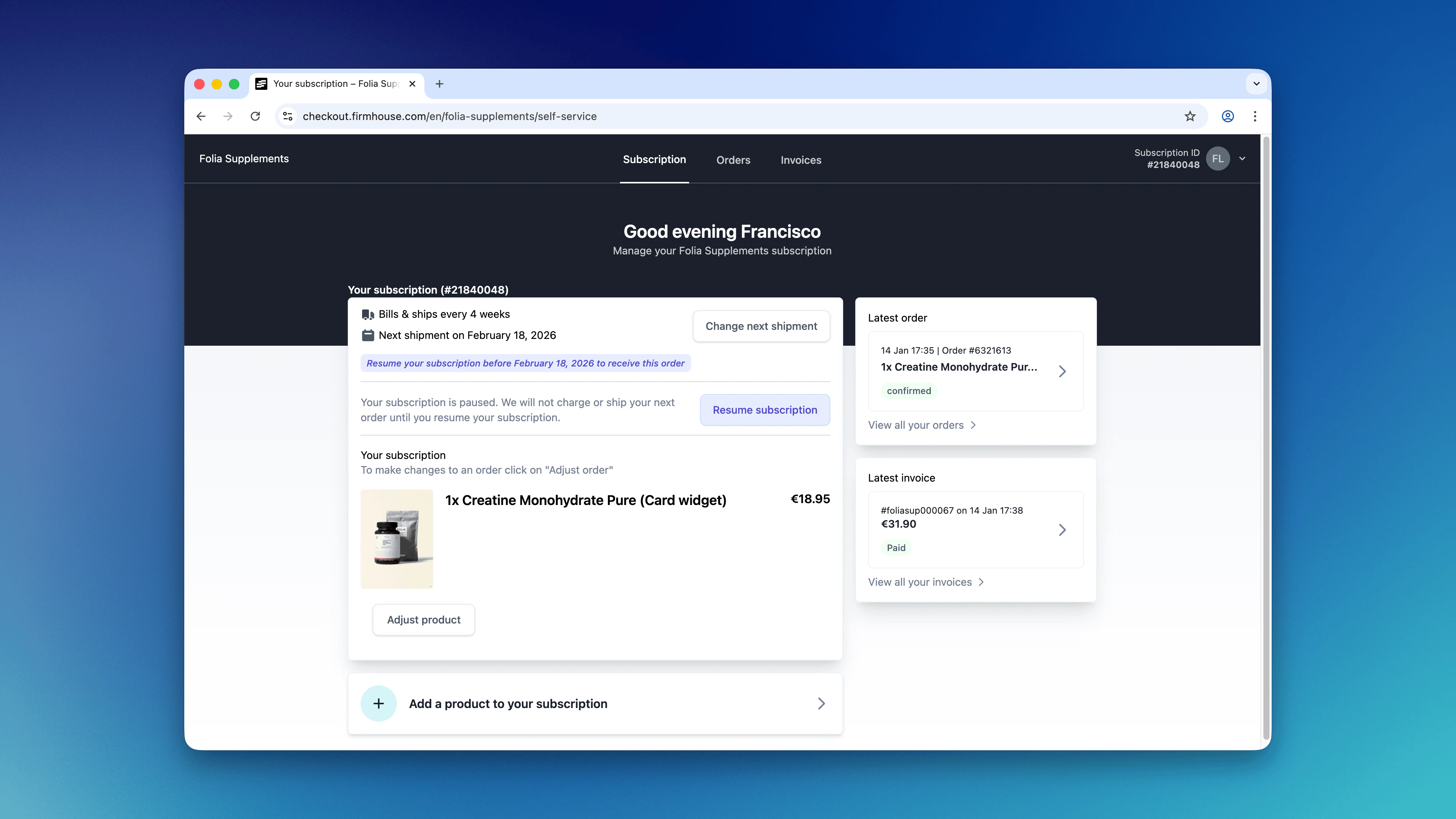 Customer Ssc Paused View