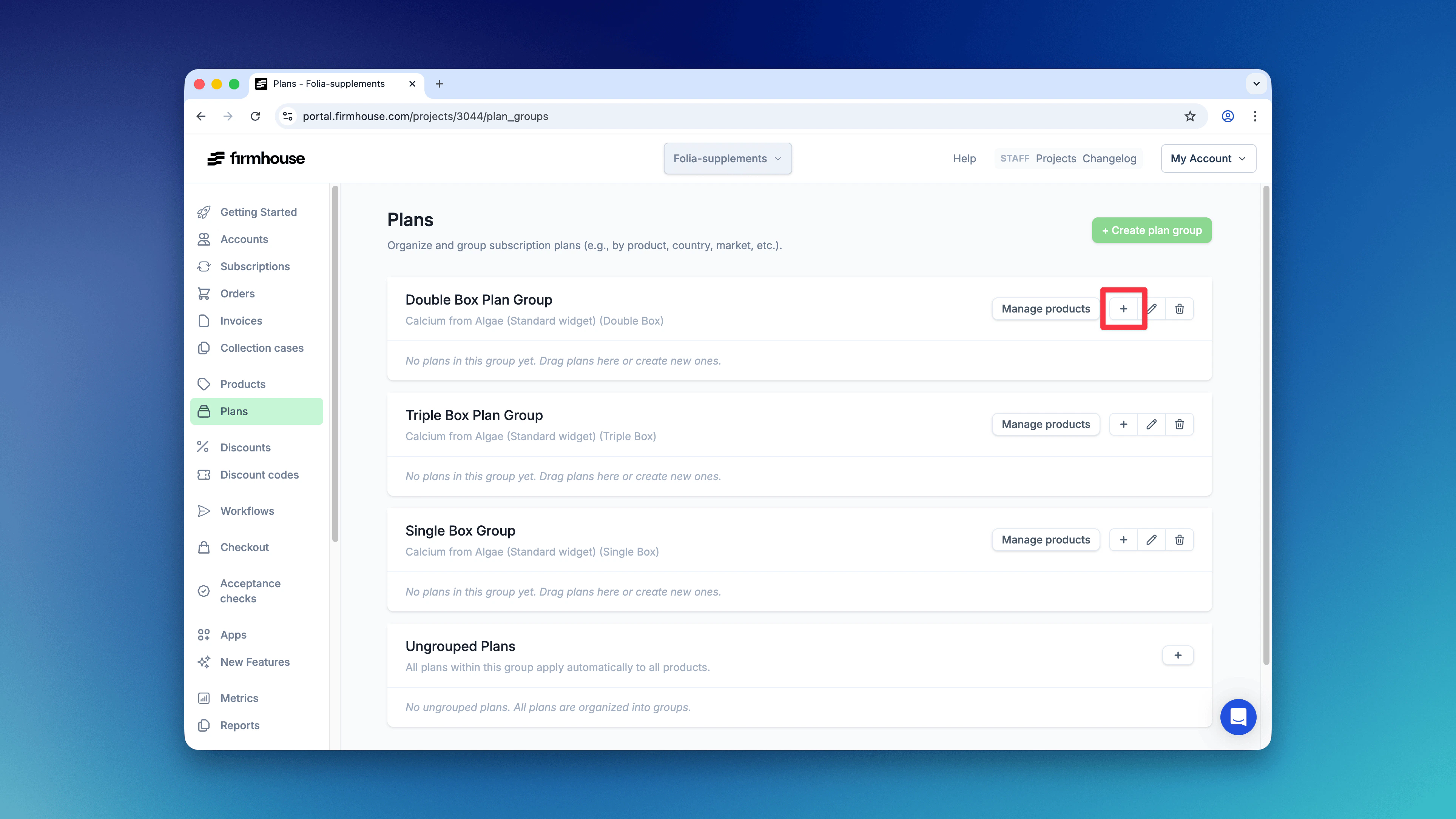 New Selling Plan Button