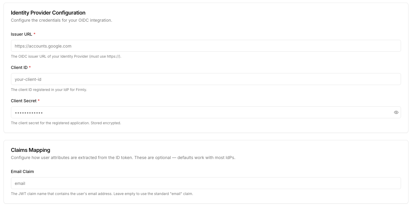OpenID Fields