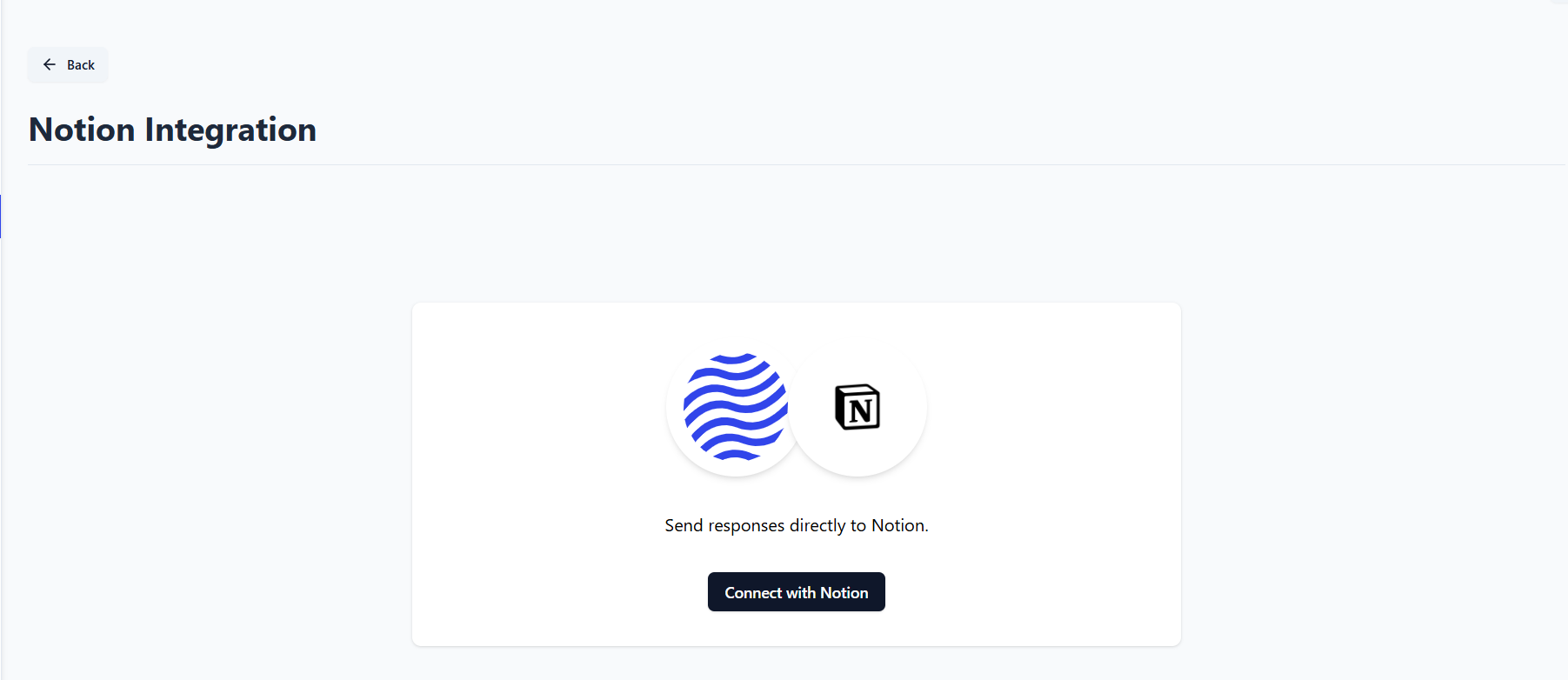Connect Feedbackflow with your Notion account