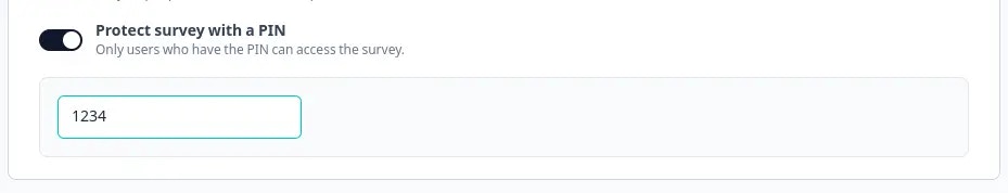 Choose a link survey template