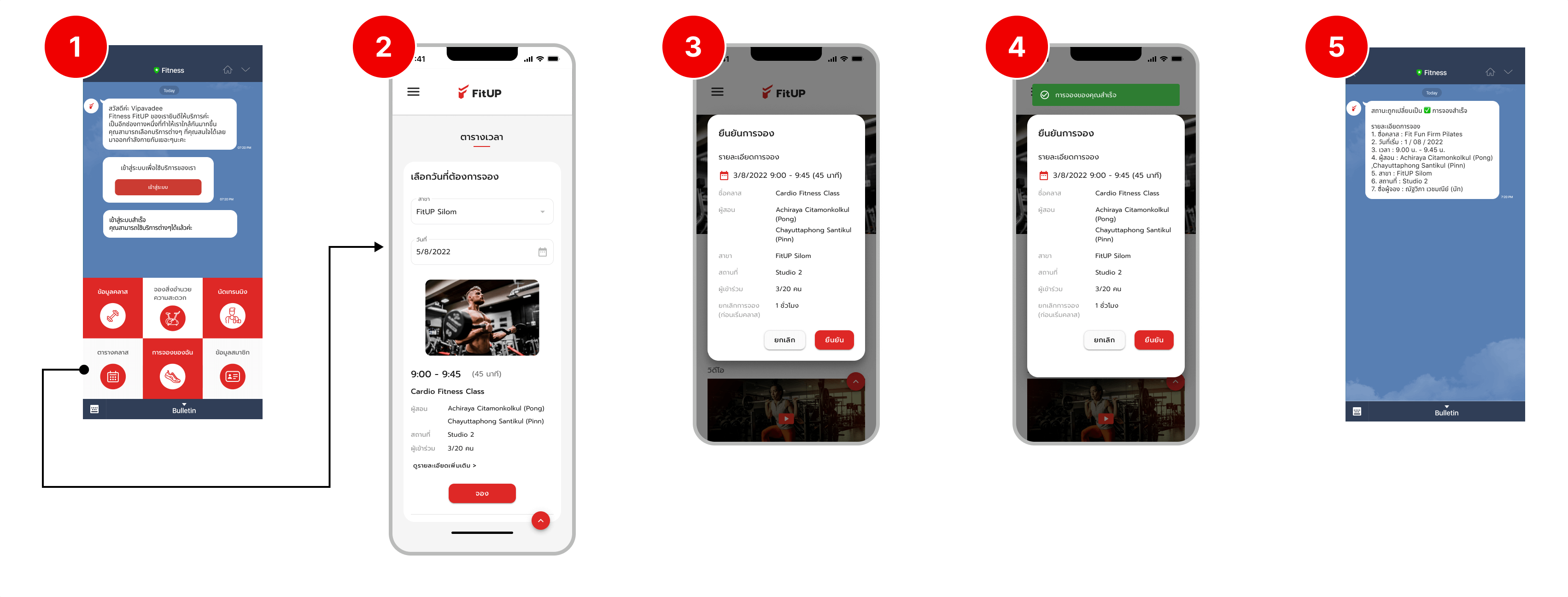 Flow LINEOA Class Booking Pn