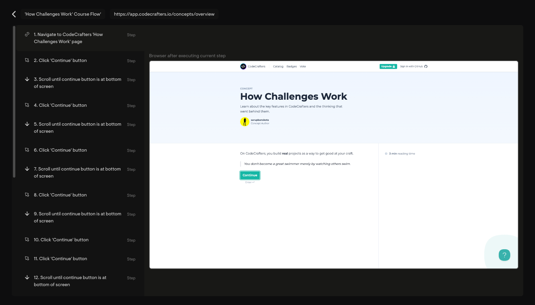 Example of a Fix AI flow