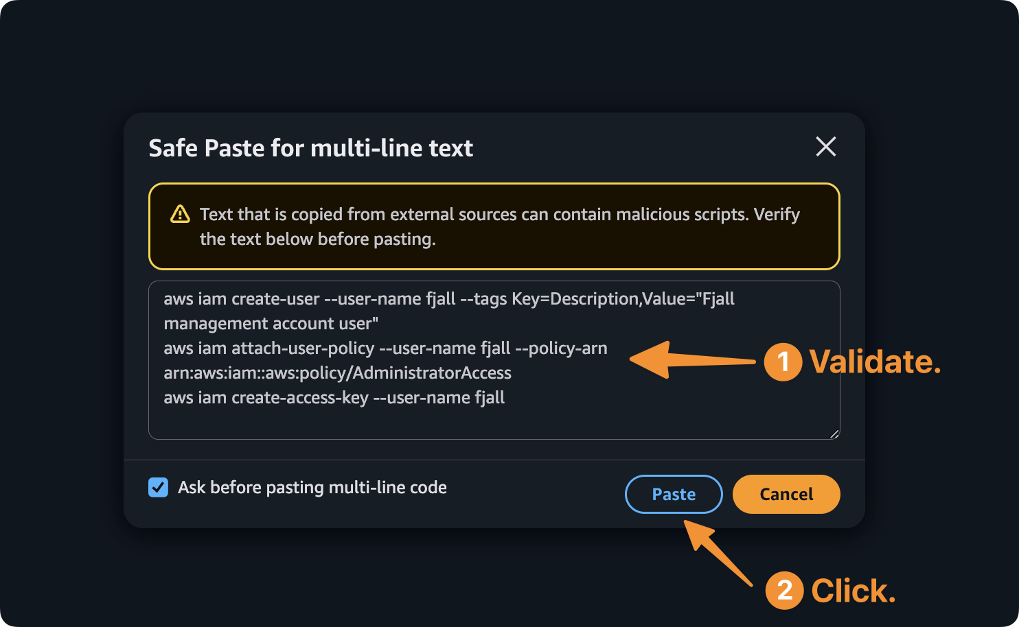 Command Confirmation