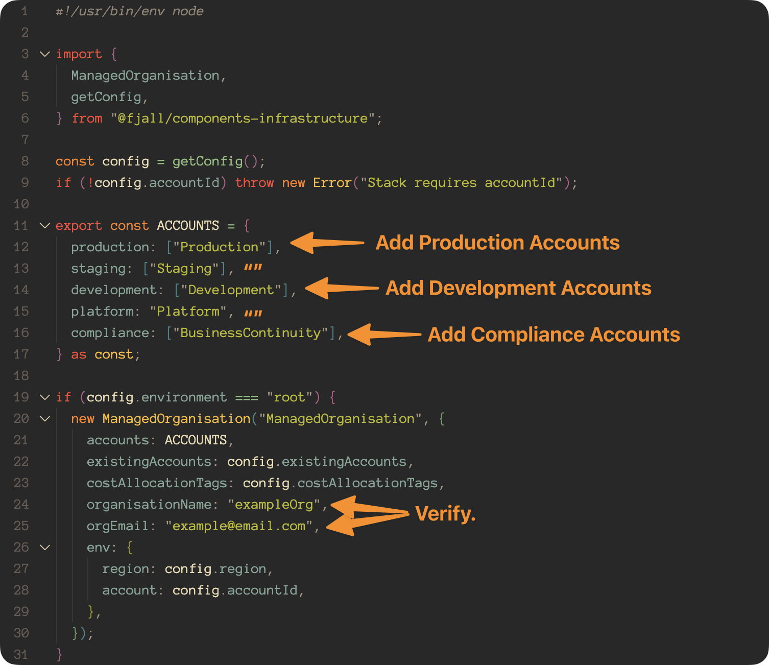 Fjall Infrastructure Config