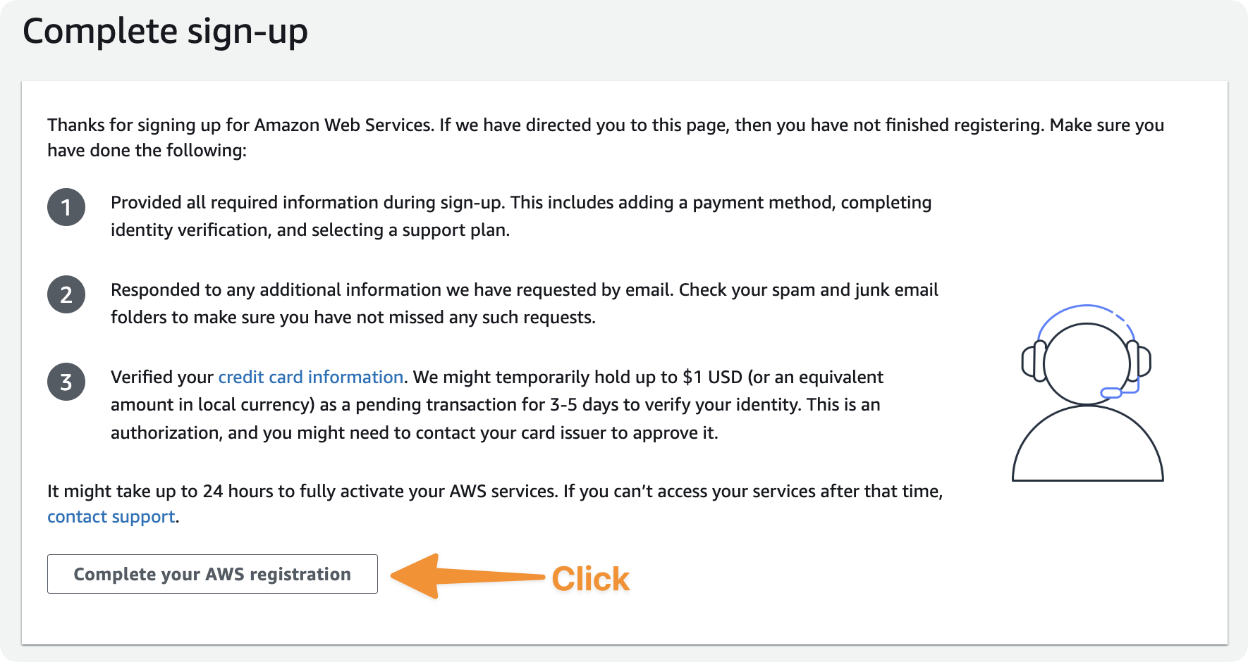 Cost Explorer confirmation